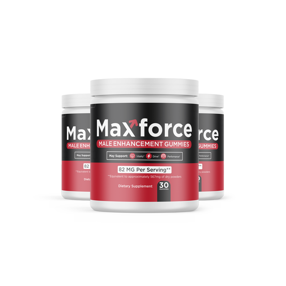 Max Force natural male vitality supplement bottle